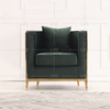 Modernes Luxus-Sofa aus Stoff mit Metallrahmen