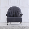 Wohnzimmermöbel Chesterfield Stoffsofa mit Holzrahmen