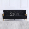 Schönes großes goldenes Wohnzimmersofa