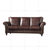 Möbelset Klassisches hochwertiges Ledersofa