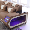 Funky Canvas Led Schnittsofa mit engen Rückenlehnen