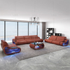 Couch Leder Led Schnittsofa für enge Räume