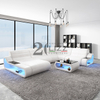 Home Leder Led Schnittsofa für Wohnzimmer mit TV-Ständer