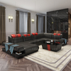 Freizeit-Leder-Sofa mit TV-Ständer