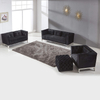 Chesterfield-Stoff-Wohnzimmersofa mit goldenen Füßen