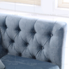 Zeitgenössisches luxuriöses 2-Sitzer-Sofa aus synthetischem Stoff