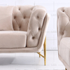 Home Office 3-Sitzer Sofa aus Stoff Samt