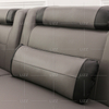 Led-Sofa aus echtem Mikrofaser mit Chaiselongue