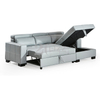Freizeit Leder Wohnzimmersofa mit ausziehbarem Bett