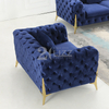 Möbel Modernes Sofa aus Chesterfield-Stoff