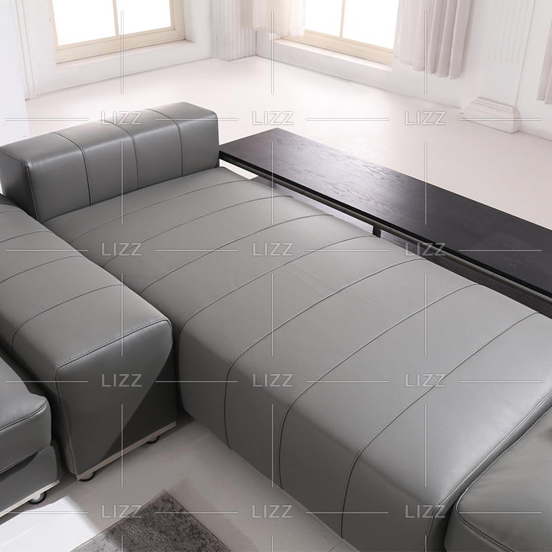 Bequemes Wohnzimmersofa aus Leder